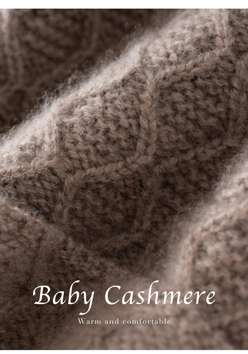2025 herbst Winter Neue 100% Kaschmir Gestrickte Hut Welle Muster Vielseitig Einfarbig Komfortable Warme Ohr Schutz Hut – Detail 13