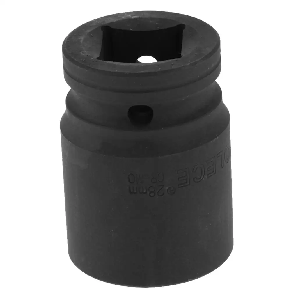 

3/4 Inch Drive Impact Socket 28mm, 12 Ponits, Cr-v Alloy Steel, Standard SAE