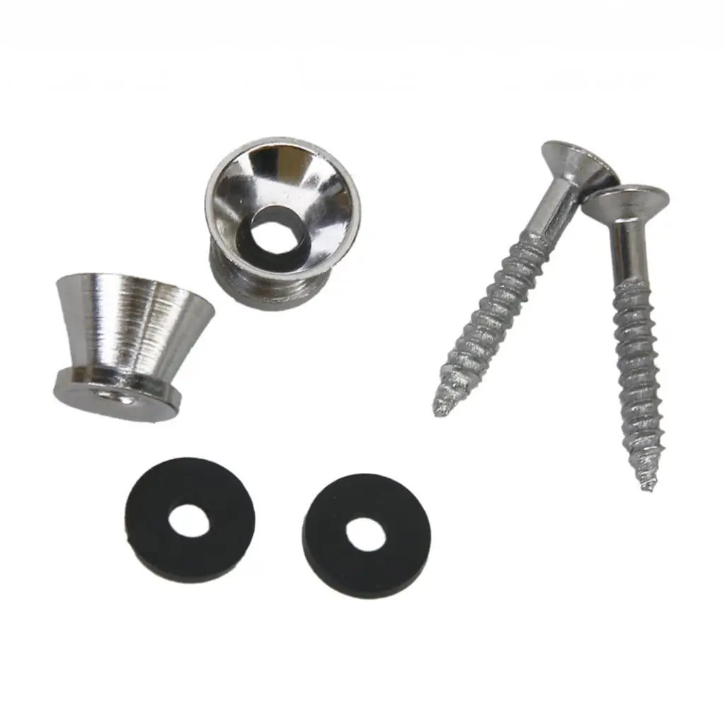 

4-6 шт./упаковка, 2 хромированных ремешка для электрической акустической ic-гитары