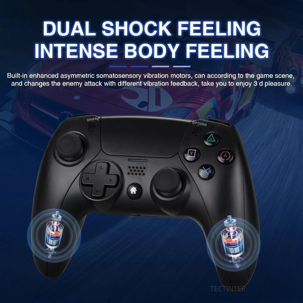 For Ps4 Controller Wireless Gamepad With Touch Panel/audio Function/6-axies  Sensor/dual Shock Game Joystick For Ps4 Game Console - Gamepads - AliExpress