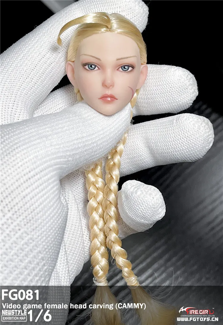 In Stock Fire Girl Toys FG081 1 6 Scale Video Game Cammy Head Sculpt in-stock-fire-girl-toys-fg081-1-6-scale-video-game-cammy-head-sculpt