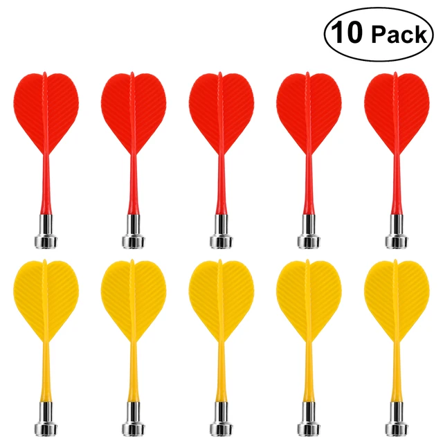 10 Pcs Replacement Magnetic Darts Plastic Wing Dart for Magnet Dartboard  Target Game Toys