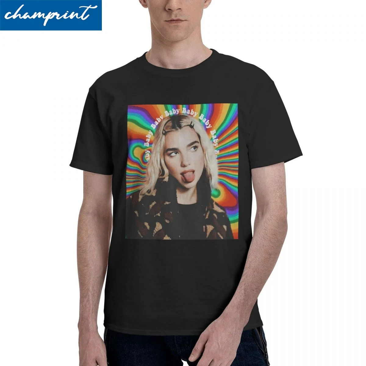 

Винтажная Футболка Dua Tour для мужчин и женщин, модные хлопковые футболки с круглым вырезом, уникальная одежда