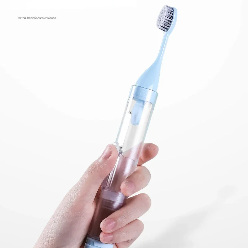Soft Toothbrush Toothbrush Set Portable Toothbrush 1PC Travel Folding Super Soft Bristle Can Hold Toothpaste