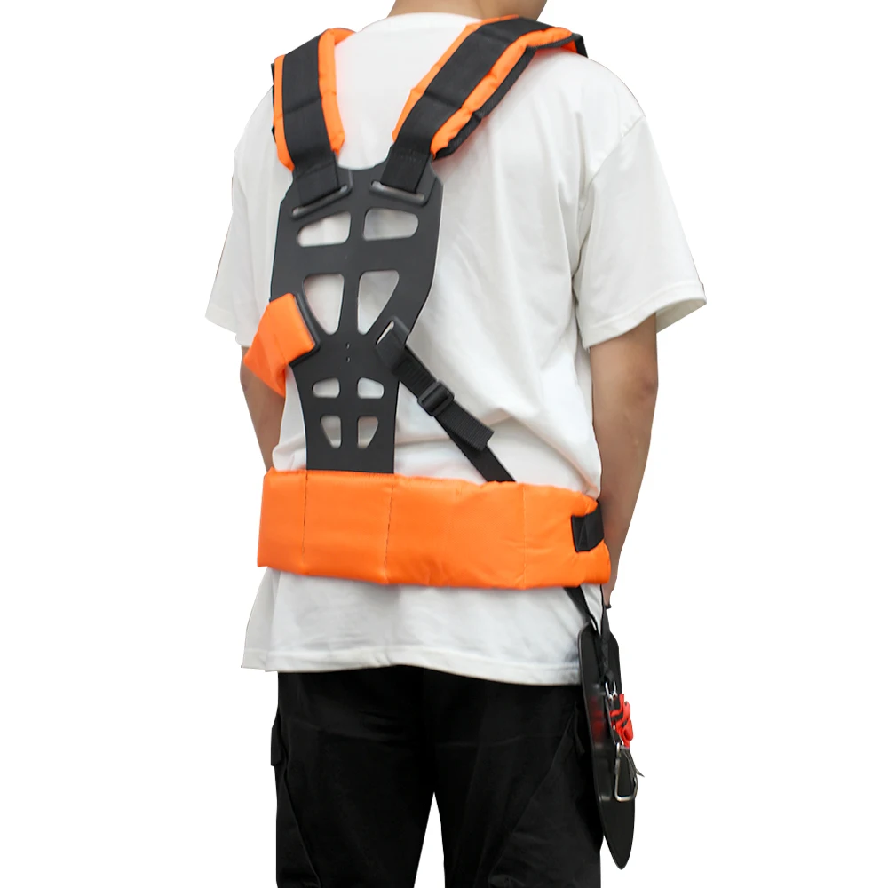 For Brush Cutter Trimmer Garden Pruner Strimmer Padded Belt Comfortable Labor Saving Double Shoulder Harness Strap W Shape