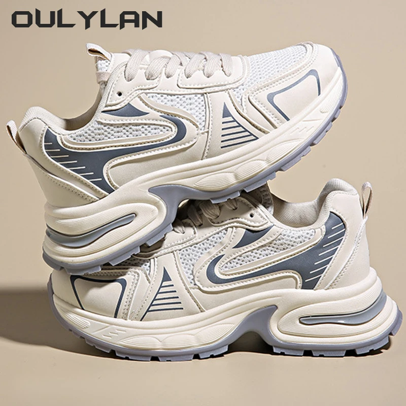 Fitness vulcanize shoes thick sole female sports running women's chunky sneakers spring casual ladies