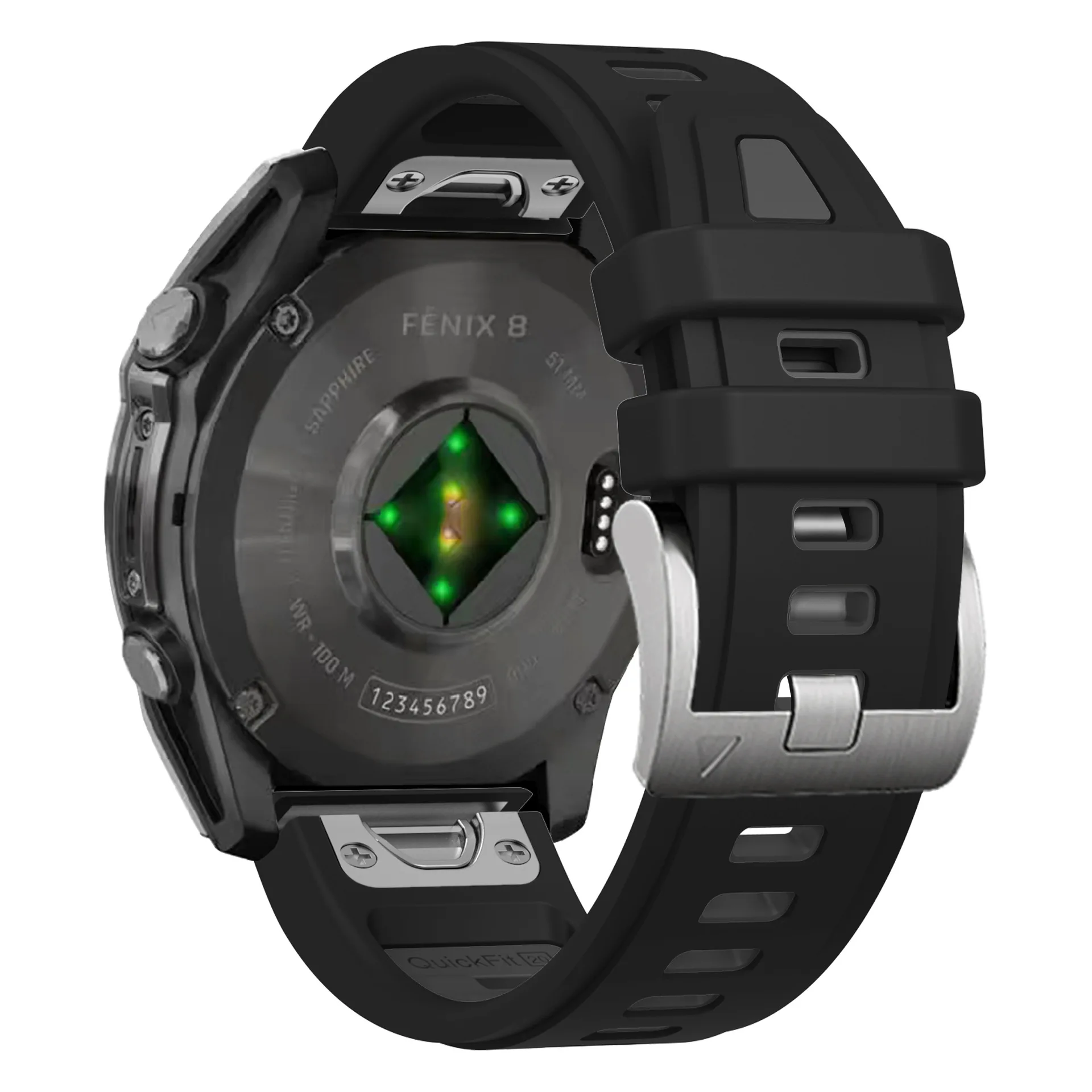 Premium Quickfit Silicone Watch Strap 20mm Band, Versatile and Durable Watchband Bracelet.