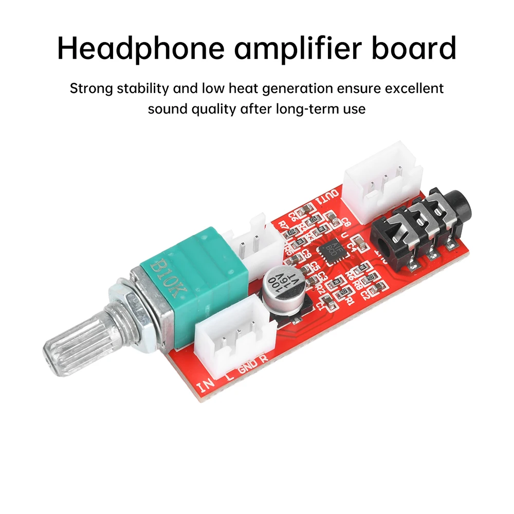MAX97220 Hi-Fi Audiophile Kopfhörerverstärkerplatine mit Lautstärkeregler Vorverstärker für Audiophile Professional Audio – Detail 11