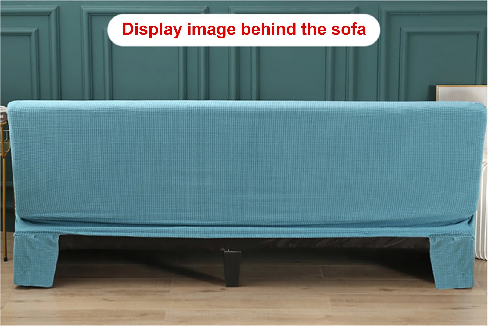 Description Picture 3 of itemSofa Bed Cover Adjustable Stretch Sofa Towel with Skirted All-inclusive Soft Milk Silk Sofa Covers for Foldable Armless Sofa Bed