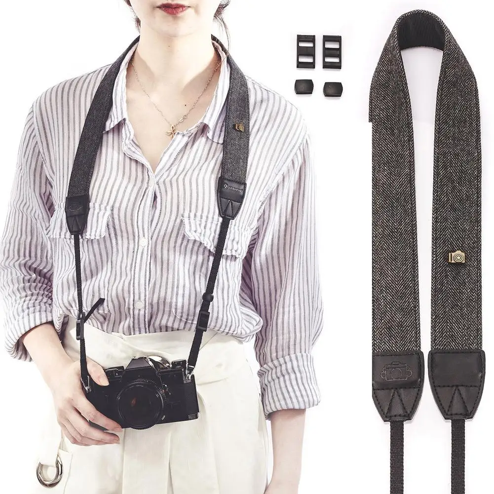 Camera Shoulder Strap DSLR Digital Camera Strap Adjustable Shoulder Neck Strap Compatible For Nikon Canon Sony Camera Lens Belt Accessories
