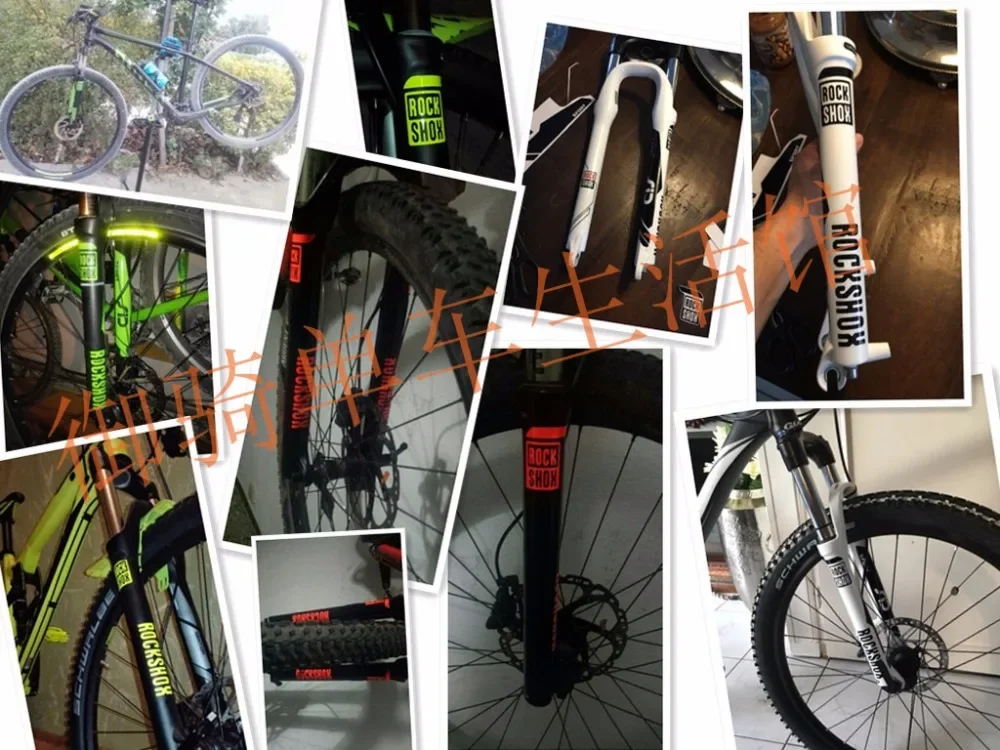 Reflective Bike Frame Stickers for Rockshox Sid Bicycle Fork