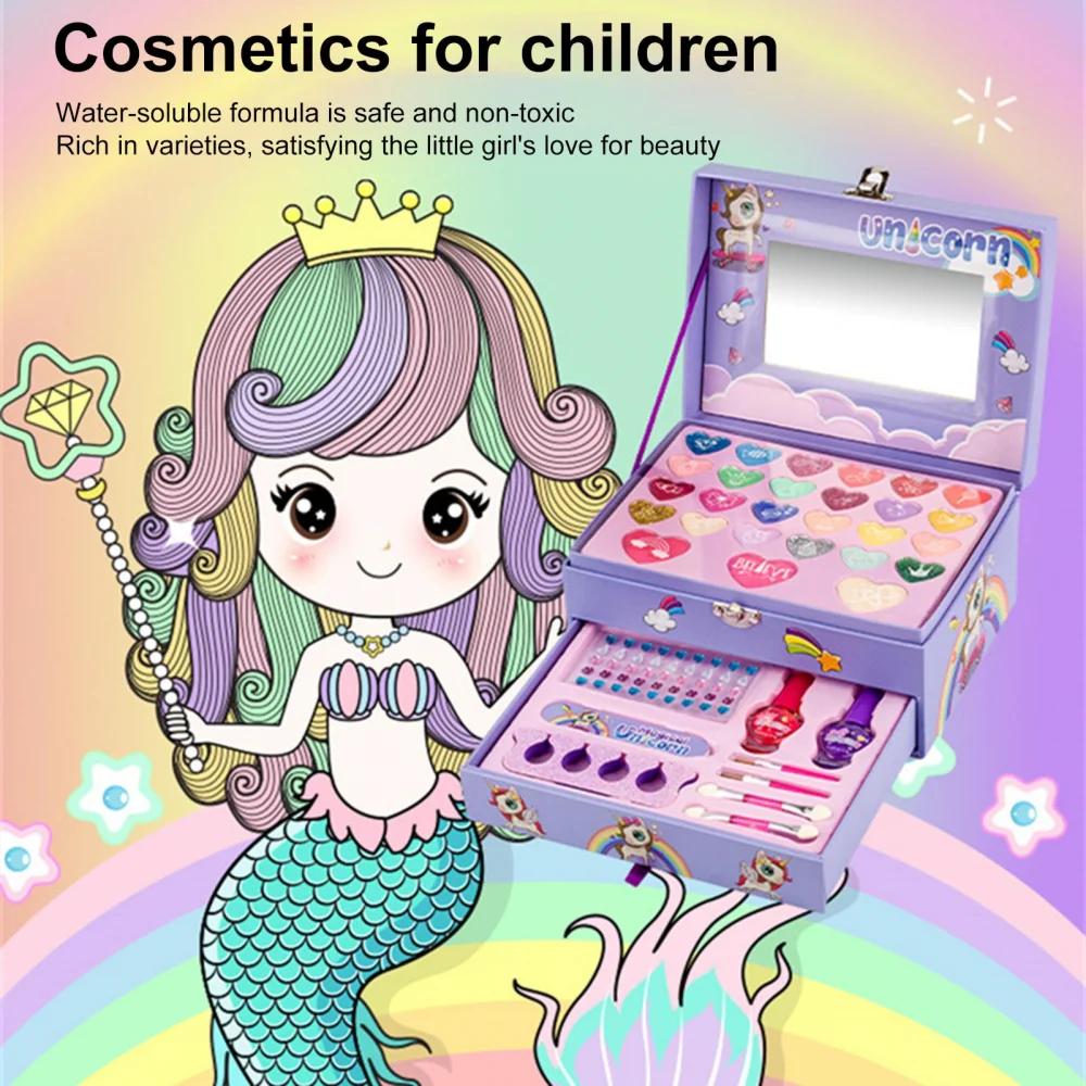 Playkidz echtes waschbares Spiel-Make-up-Set für Prinzessinnen