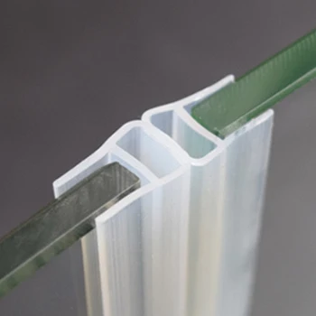 욕실 물 스크린 씰링 스트립, 2M 문짝 인클로저, F/U 모양 홈 개선 도장 스트립, 샤워 실리콘 고무