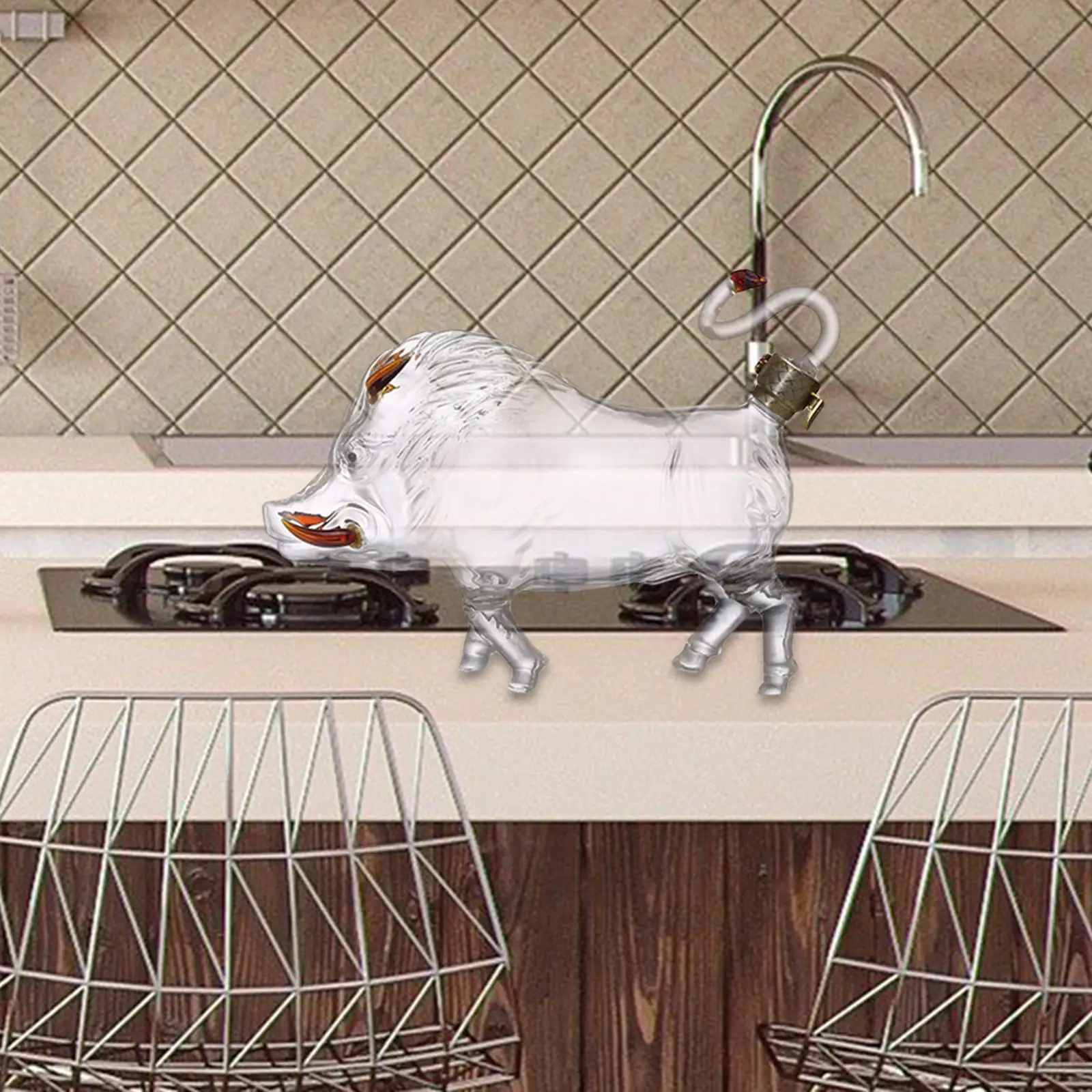 Animal Decanter Glass Bottle Liquor Dispenser Gift Bar Supplies Creative Clear 1000ml for Home Bar Party Brandy Vodka Animal Decanter Glass Bottle Liquor Dispenser Gift Bar Supplies Creative Clear 1000ml for Home Bar Party Brandy Vodka