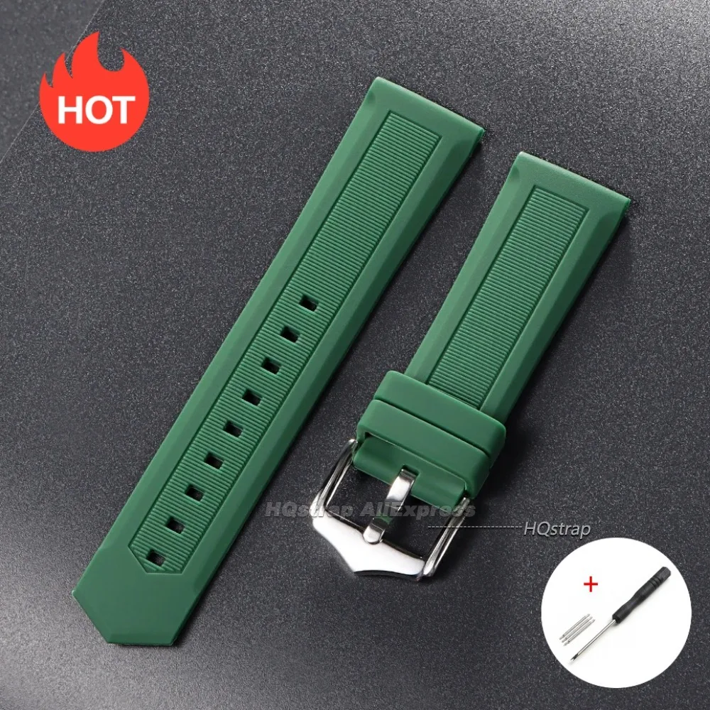 Universal Sport Silicone Watch Strap | Soft Waterproof Wristband Accessories