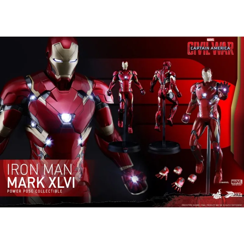 Pre Vendita Hottoys Ht 1/6 Marvel The Avengers Captain America 3 Civil War Semi Mobile Plastic Iron Man Mk46 Pps003 Regali Di Compleanno