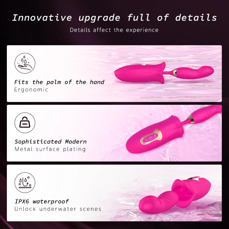 Wibrator do gryzienia, pocałunek, punkt G, stymulator łechtaczki, ssanie, masturbator dla kobiet, orgazm, silikonowy penis, reklama_voghion.com