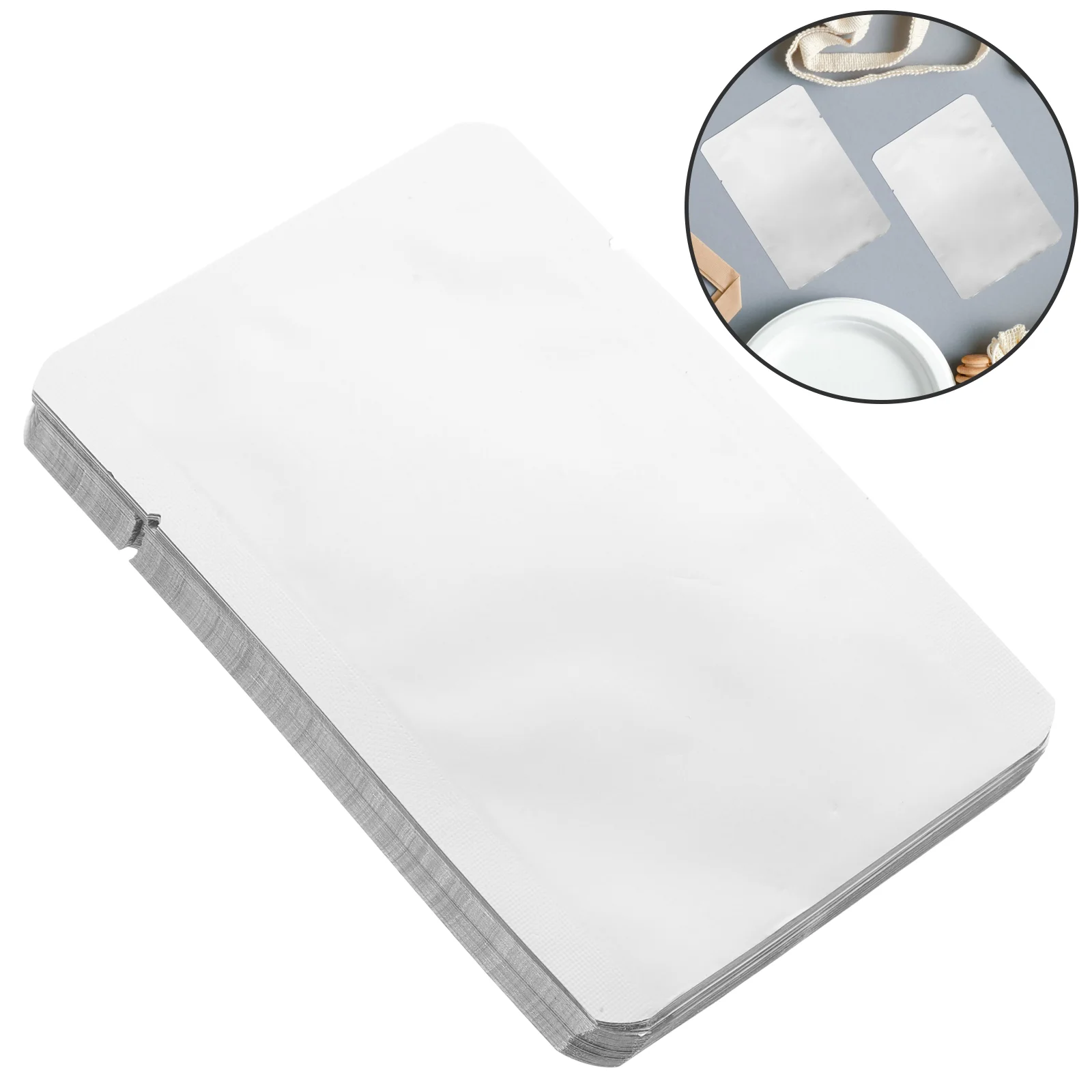 

100 Pcs Aluminum Foil Vacuum Bag Bulk Nut Wrapping Bags Food Bakery Packing or Pouches Storage Small