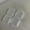 2/4/6PCS Simple plastic transparent mini dustproof jewelry accessories storage box earring necklace bracelet small items 4