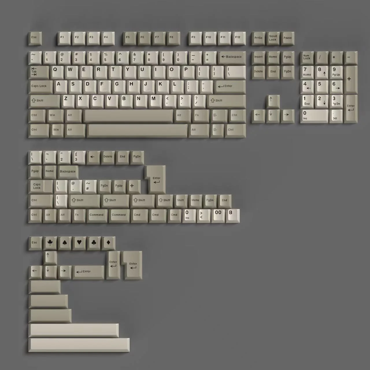 Blue Sky Arctic WOB Cherry Profile Doubleshot ABS Keycaps