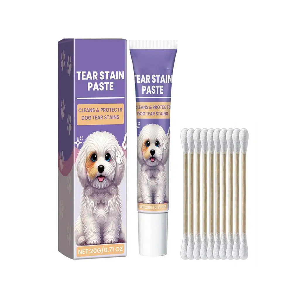20g Pet Tear Stain Remover Cat And Dog Eye Cleaner Cream Tear Cleaner Paste Stain Natural ﻿ Ointment Pet Eye Remover O8H4