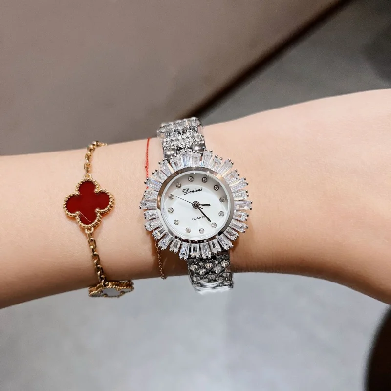 Women'S Watches New Full Of Stars Full Of Diamonds Watch Bracelet Quartz Watch