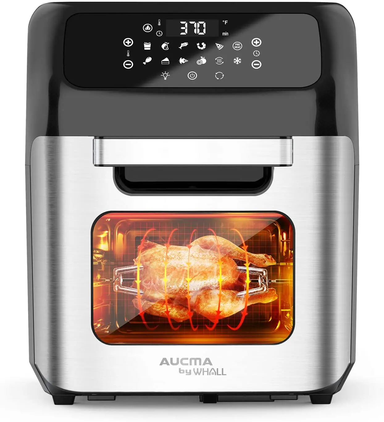 multifunction restaurant compact touch screen display airfryers electric air fryer without oil