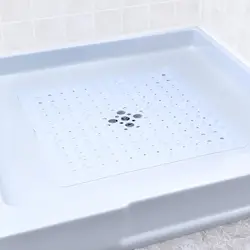 Premium Non - Slip Square Bath Mat for Shower and Tub - 53x53cm (White)