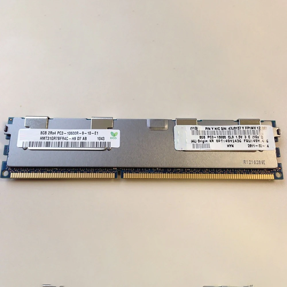 1PCS Server Memory For IBM RAM X3530 X3500 X3650 M3 M4 49Y1436 49Y1446 47J0157 PC3-10600R 8GB ECC 2RX4 DDR3 1333 5 1PCS Server Memory For IBM RAM X3530 X3500 X3650 M3 M4 49Y1436 49Y1446 47J0157 PC3-10600R 8GB ECC 2RX4 DDR3 1333 - Image 3