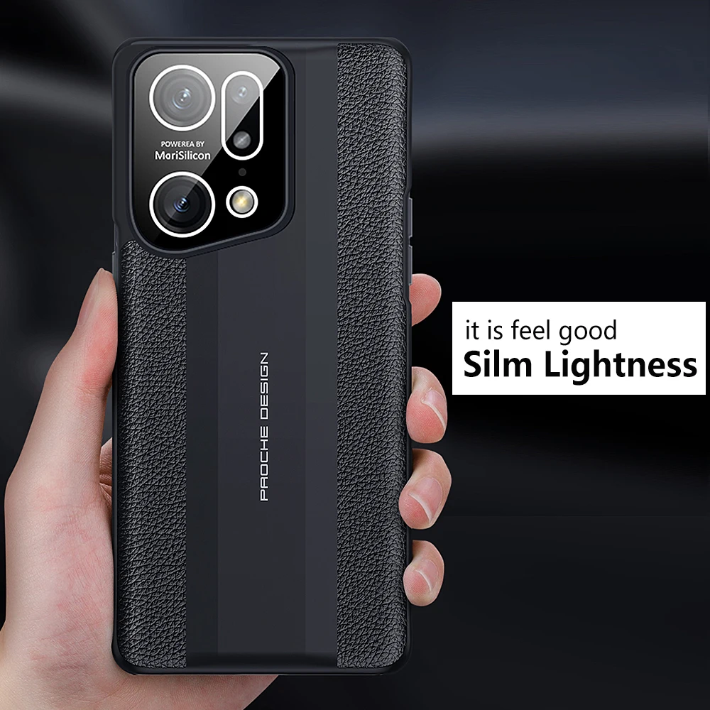 FindX5 Genuine Leather Phone Case for OPPO Find X5 Pro Luxury 100% Natural leather Protection Cover For Find X5 Capa