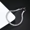 Bracelet de Tennis en cristal de luxe pour hommes, Hip Hop, tendance, Punk, zircone, chaîne de Couple sur la main, bijoux Streetwear