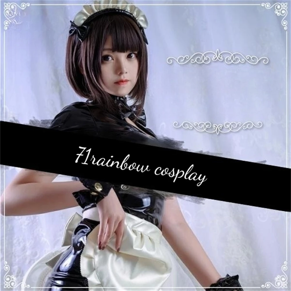 

Original Design Southern Hemisphere Maid Cosplay Costume Uniforms Woman Halloween Roleplay PU Leather Dress Sexy Cosplay