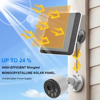 Panneaux solaires étanches à montage mural avec câble d'alimentation de 9,8 pieds, systèmes de cellules solaires pour wald fy wald 5,00 cam 3, 255.2, 2C, 2Pro, 5V, 20W, 1 paquet 2