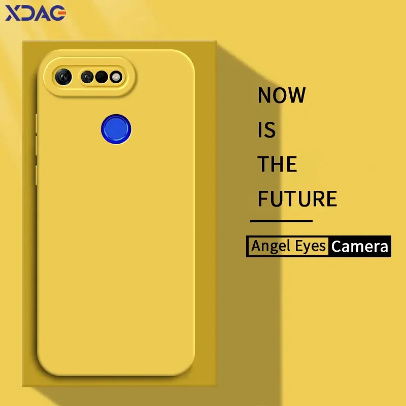 Angel Eyes Square 액체 실리콘 휴대폰 케이스, Honor V20 View 20 용 전체 보호 소프트 충격 방지 커버, HonorV20 View20 하우징 