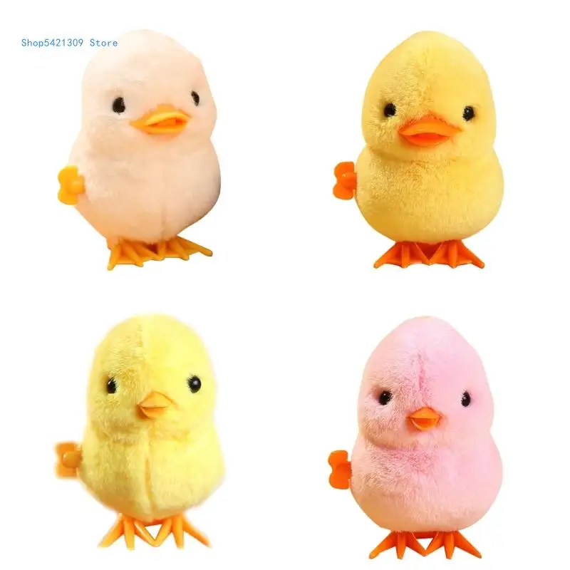 

85WA Chicken Duck Wind Up Toy for Kids Clockwork Animal Walking Stocking Stuffer