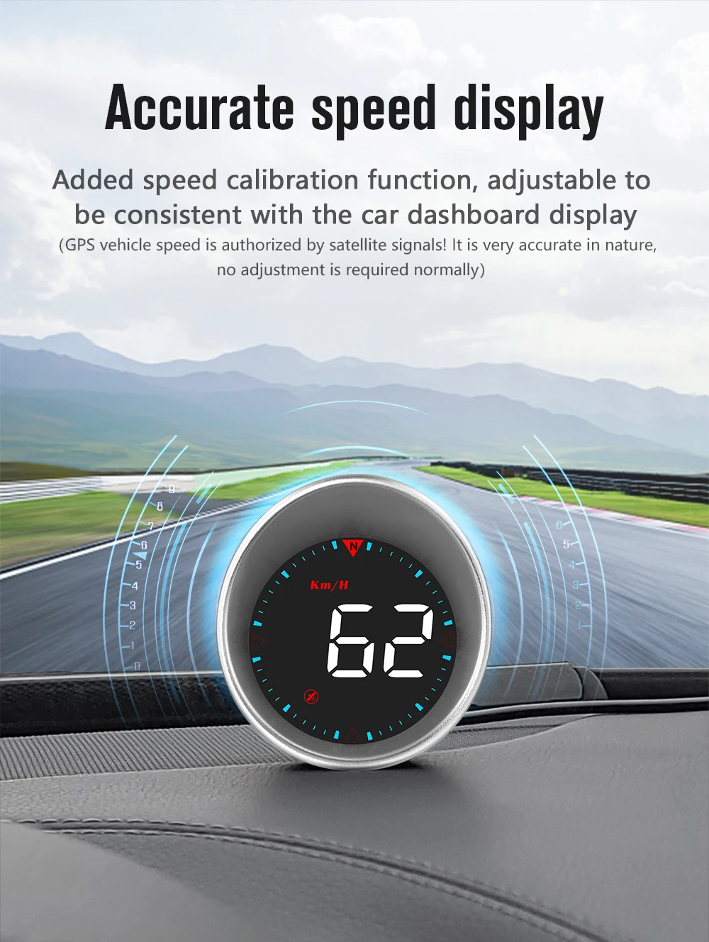 G5 HUD Car Head Up Display Smart Digital Speed Mileage Tester Meter MPH KMH Gaug