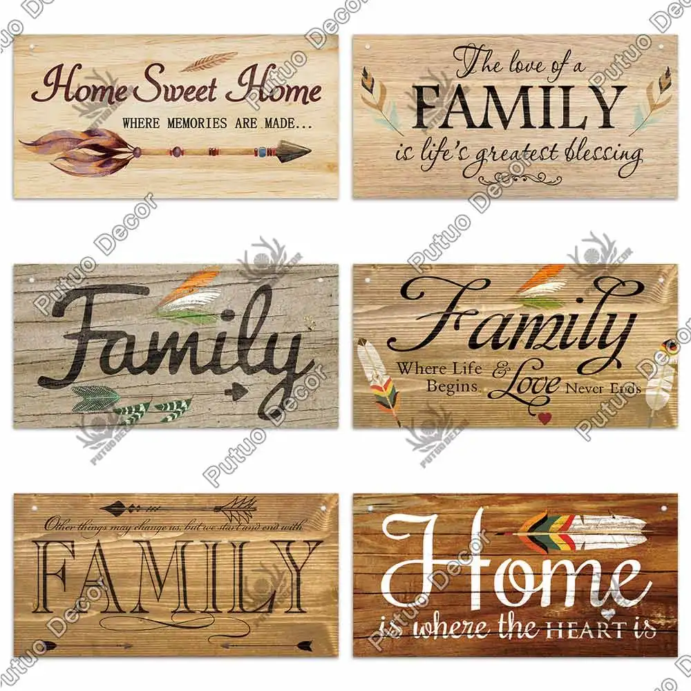 Family Sweet Home Wooden Hanging Sign 5