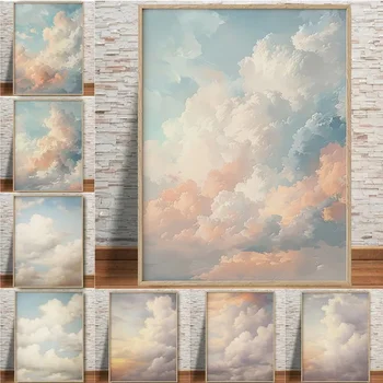Cloud Beautiful Sky Canvas Painting 1