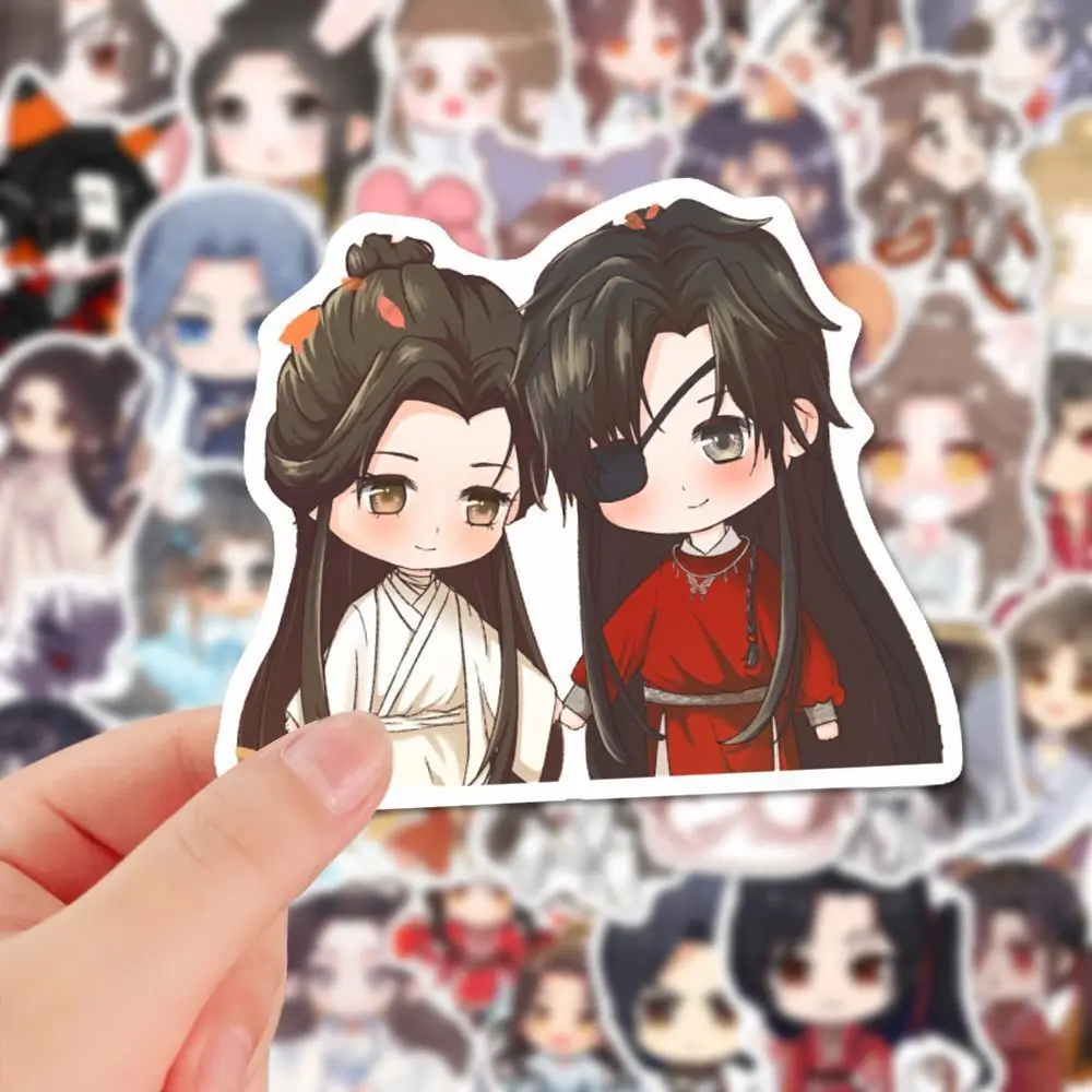 100 PCS Anime Tian Guan Ci Fu Cute Stickers Heaven Official&rsquo;s Blessing Hua Cheng Xie Lian Cosplay Sticker For Laptop Skateboard