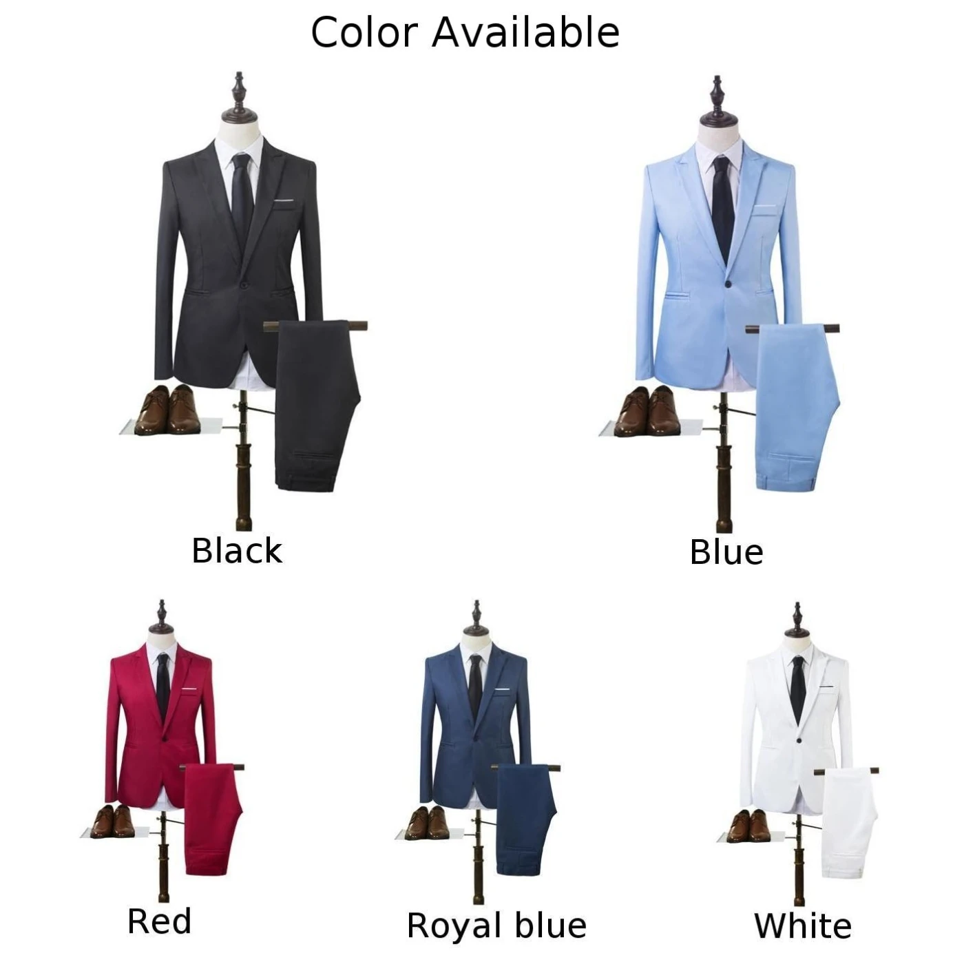 Mens Formal Slim Business Suit Tuxedos Blazer Jacket Coat Pants for Party Wedding TagSize M~2XL Polyester Fabric and Functional formal suit,business men clothing