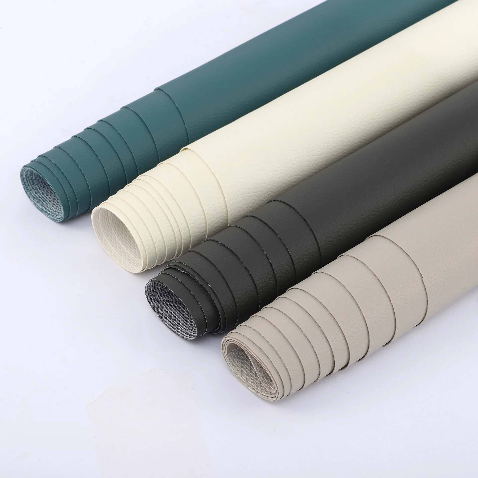 New PVC Litchi Grain Leather Car Seat Covers Foot Mats Bag Helmet Sofa Packaging Durable Artificial Leather Clothing Accessories