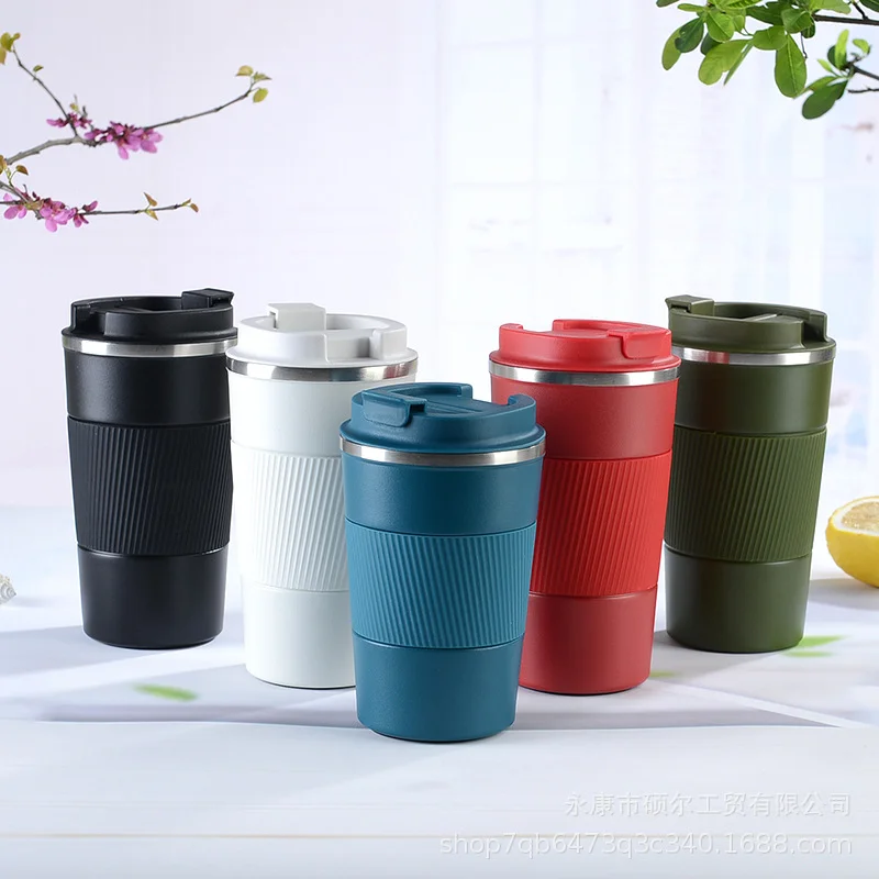 Portable Travel Mug Vacuum Coffee Bottle with Temperature Display Spill  Proof Coffee Thermos Leak Proof Tumbler Cup - AliExpress