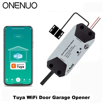 WiFi Switch Smart Garage Door Opener Controller Work With Alexa Echo Google Home SmartLife/Tuya APP Control No Hub Require 1