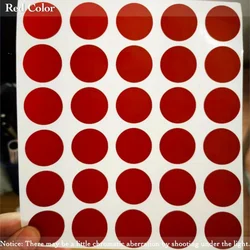 1 - Inch Round Scratch - Off Stickers - 150pcs, Perfect for Home Activities, Games, and Event Scratch Cards (Red)