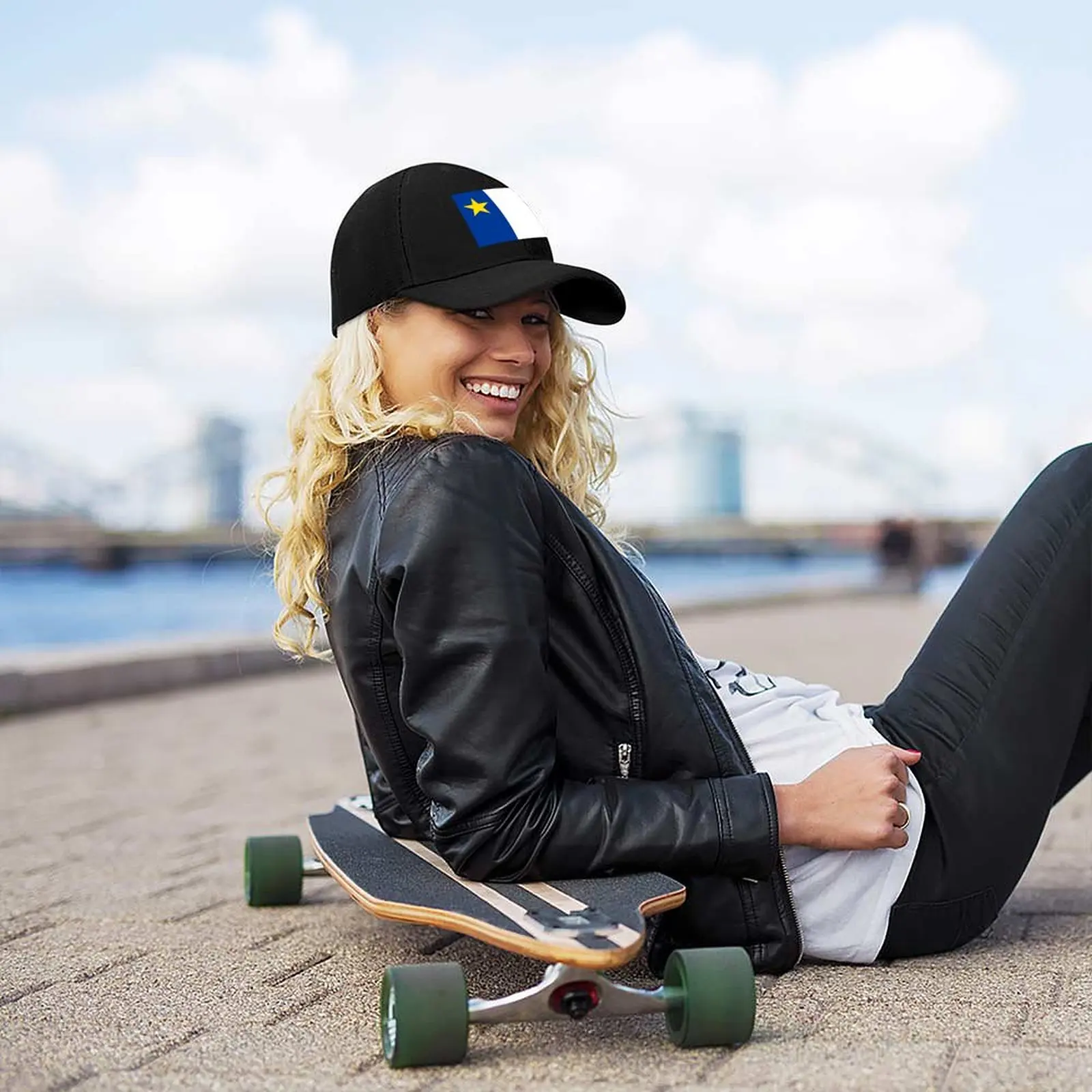 Casquette de baseball HD pour Acadie, Acadie Feel, bleu, blanc, rouge, Amérique du Nord, Nouveau-Brunswick, Acadien, Canada français