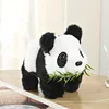 Cute Electric Plush Panda Doll Simulates Wagging Tail Walking Sound Effect Biting Bamboo Panda Electronic Pet Toy Gift 2