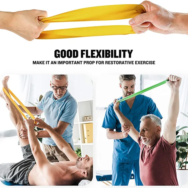 7Pcs TPE Resistance Bands Set Rubber Loop Strength Training Workout Yoga Gym Equipment Elastic Portable Pilates Fitness Band 6