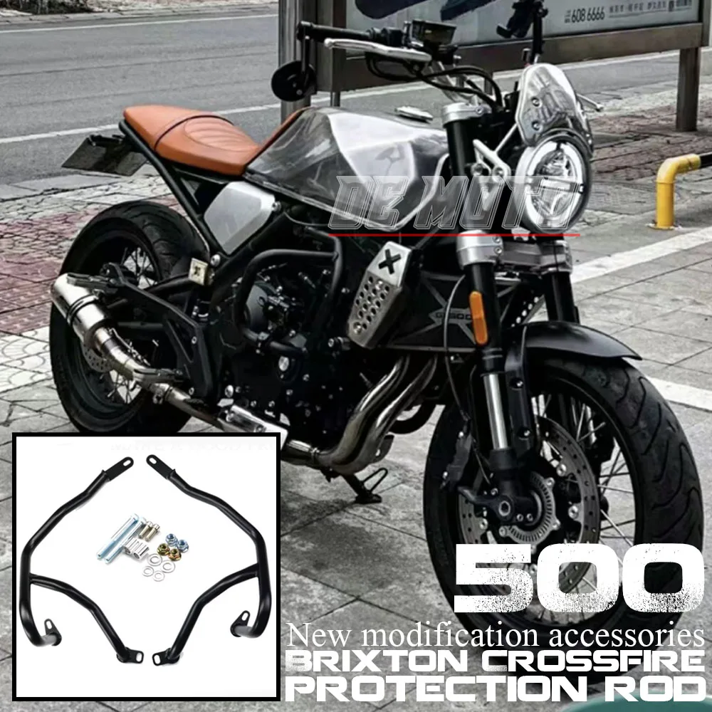 Per Brixton Crossfire 500 500X Anti-Caduta Bar Moto Fit Crossfire 500 / 500X Crash Bar Paraurti Protezione Serbatoio Copertura