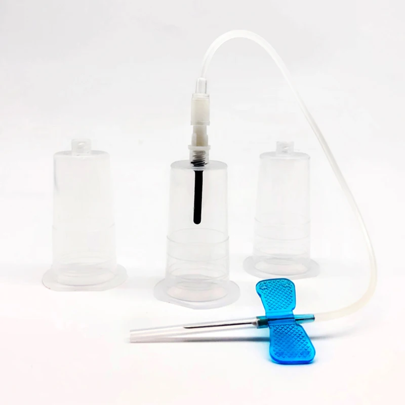 Disposable Blood Collection Needle 50pcs Disposable Scalp Safety Blood Collection needle 50pcs Plastic Needle holder Combination Pet Medical