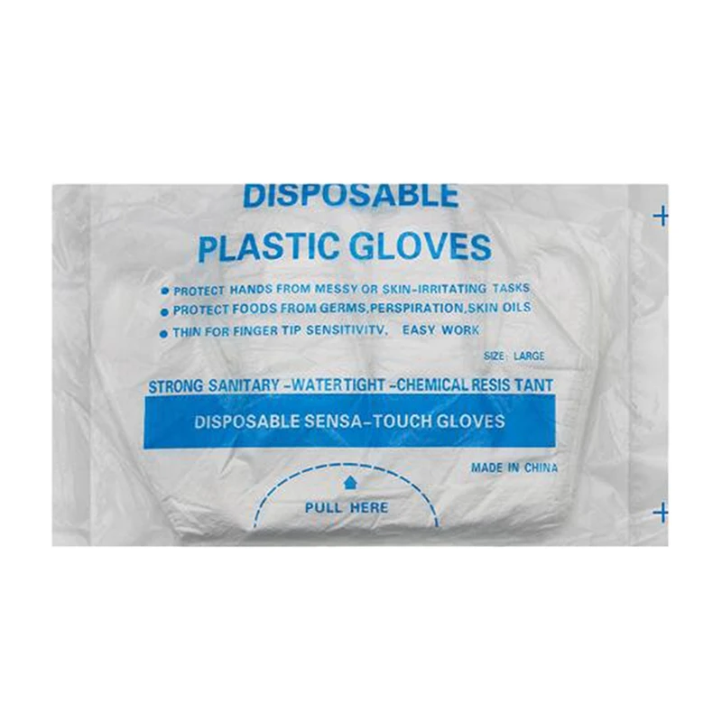 Disposable Gloves Food Plastic Gloves For Restaurant Kitchen BBQ 100 Pcs